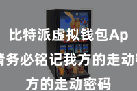 比特派虚拟钱包App 请务必铭记我方的走动密码