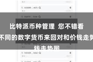 比特派币种管理  您不错看到不同的数字货币来回对和价钱走势图