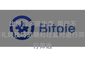 比特派多链生态  用户不错礼聘技巧范畴和往复对进行筛选