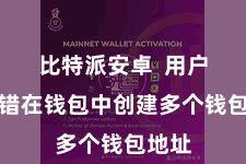 比特派安卓  用户还不错在钱包中创建多个钱包地址
