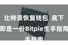 比特派恢复钱包  底下即是一份Bitpie生手指南
