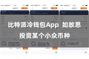 比特派冷钱包App  如故思投资某个小众币种